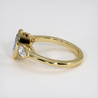 0.97 Ct. Blue Sapphire Ring, 18K Yellow Gold 4