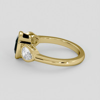 2.80 Ct. Green Sapphire Ring, 18K Yellow Gold 4