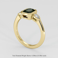 2.07 Ct. Bi Color Sapphire Ring, 18K Yellow Gold 2