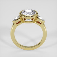 3.66 Ct. White Sapphire Ring, 18K Yellow Gold 3