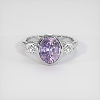 3.05 Ct. Purple Sapphire Ring, Platinum 950 1