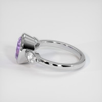 3.05 Ct. Purple Sapphire Ring, Platinum 950 4