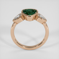 1.99 Ct. Bluish Green Sapphire Ring, 14K Rose Gold 3