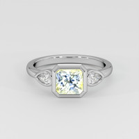 1.43 Ct. Bi Color Sapphire Ring, 14K White Gold 1