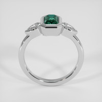 1.08 Ct. Bluish Green Sapphire Ring, 14K White Gold 3