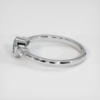 1.12 Ct. Sapphire Ring, 14K White Gold 4
