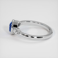 0.87 Ct. Gemstone Ring, 18K White Gold 4