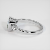2.76 Ct. Bi Color Sapphire Ring, 18K White Gold 4