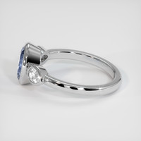 1.79 Ct. Bi Color Sapphire Ring, 18K White Gold 4