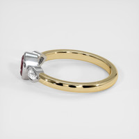 0.78 Ct. Bi Color Sapphire Ring, 14K White & Yellow 4