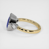 3.33 Ct. Blue Sapphire Ring, 18K White & Yellow 4