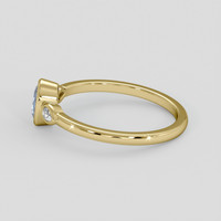 1.11 Ct. Blue Sapphire Ring, 10K Yellow Gold 4