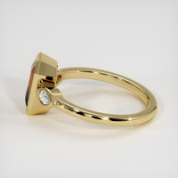 2.14 Ct. Bi Color Sapphire Ring, 14K Yellow Gold 4