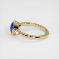 2.91 Ct. Blue Sapphire Ring, 14K Yellow Gold 4