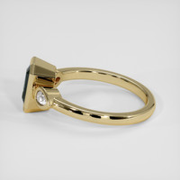 2.01 Ct. Greenish Blue Sapphire Ring, 14K Yellow Gold 4