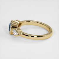 0.62 Ct. Sapphire Ring, 14K Yellow Gold 4