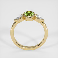 1.00 Ct. Yellowish Green Sapphire Ring, 14K Yellow Gold 3