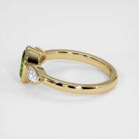 1.00 Ct. Yellowish Green Sapphire Ring, 14K Yellow Gold 4