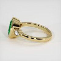 2.00 Ct. Emerald Ring, 18K Yellow Gold 4