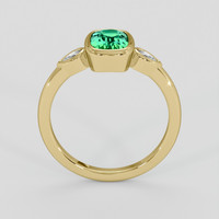 1.54 Ct. Emerald Ring, 18K Yellow Gold 3