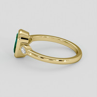 1.54 Ct. Emerald Ring, 18K Yellow Gold 4