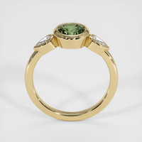 1.11 Ct. Green Sapphire Ring, 18K Yellow Gold 3