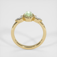 0.71 Ct. Yellowish Green Sapphire Ring, 18K Yellow Gold 3