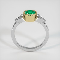 1.23 Ct. Emerald Ring, 18K Yellow & White 3