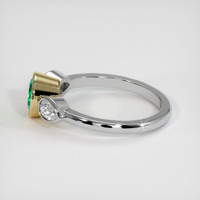 1.23 Ct. Emerald Ring, 18K Yellow & White 4