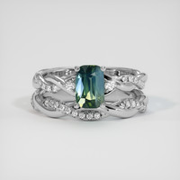 1.57 Ct. Bi Color Sapphire Ring, Platinum 950 1