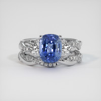 5.03 Ct. Blue Sapphire Ring, Platinum 950 1