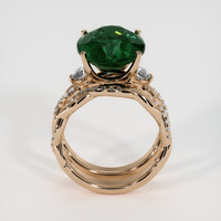 7.02 Ct. Green Sapphire Ring, 14K Rose Gold 3