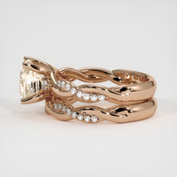 2.43 Ct. Peach Sapphire Ring, 14K Rose Gold 4