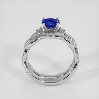 1.47 Ct. Blue Sapphire Ring, 10K White Gold 3