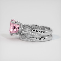 4.41 Ct. Pink Sapphire Ring, 10K White Gold 4
