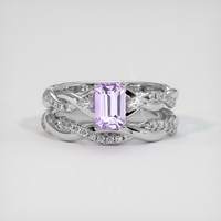 1.62 Ct. Purple Sapphire Ring, 10K White Gold 1