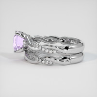 1.62 Ct. Purple Sapphire Ring, 10K White Gold 4