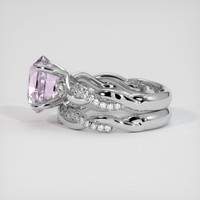 3.05 Ct. Pinkish Purple Sapphire Ring, 10K White Gold 4