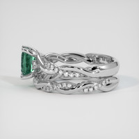 1.57 Ct. Bi Color Sapphire Ring, 18K White Gold 4