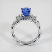 5.03 Ct. Blue Sapphire Ring, 18K White Gold 3