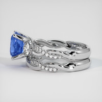 5.03 Ct. Blue Sapphire Ring, 18K White Gold 4