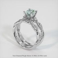 1.79 Ct. Sapphire Ring, 18K White Gold 2