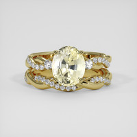 2.41 Ct. Yellow Sapphire Ring, 10K Yellow Gold 1