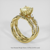2.41 Ct. Yellow Sapphire Ring, 10K Yellow Gold 2