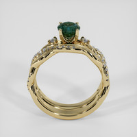 1.23 Ct. Green Sapphire Ring, 14K Yellow Gold 3
