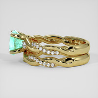 1.36 Ct. Emerald Ring, 18K Yellow Gold 4