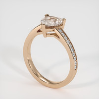 2.05 Ct. Peach Sapphire Ring, 14K Rose Gold 2