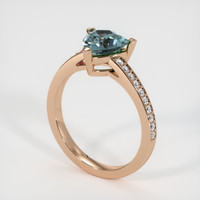1.34 Ct. Sapphire Ring, 14K Rose Gold 2