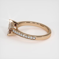2.05 Ct. Peach Sapphire Ring, 18K Rose Gold 4