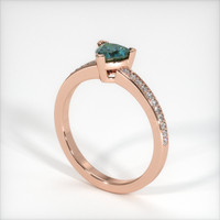 0.70 Ct. Sapphire Ring, 18K Rose Gold 2